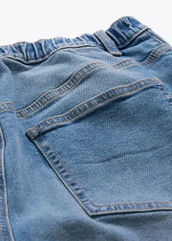 bonprix bonprix Vaqueros>Vaqueros rectos holgados de talle alto azul medio denim usado