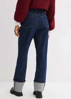 Mujer bonprix bonprix Vaqueros rectos holgados de talle alto