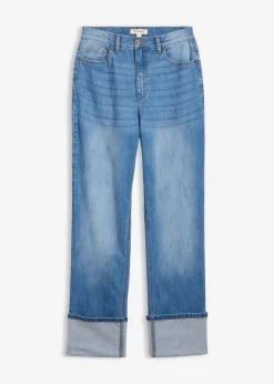 Mujer bonprix bonprix Vaqueros rectos holgados de talle alto