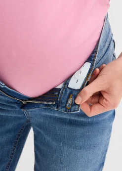 Mujer bonprix bonprix Vaqueros rectos premamá 2 en 1 con corte holgado para durante y después del embarazo