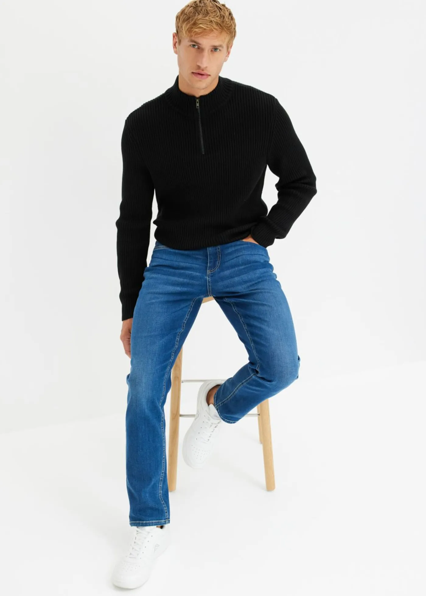 bonprix bonprix Vaqueros>Vaqueros regular fit, tapered Denim