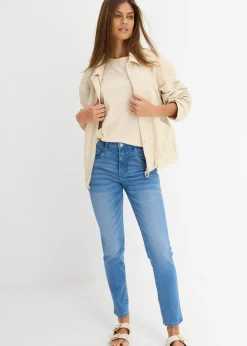 Mujer bonprix bonprix Vaqueros skinny con corte cropped y talle alto