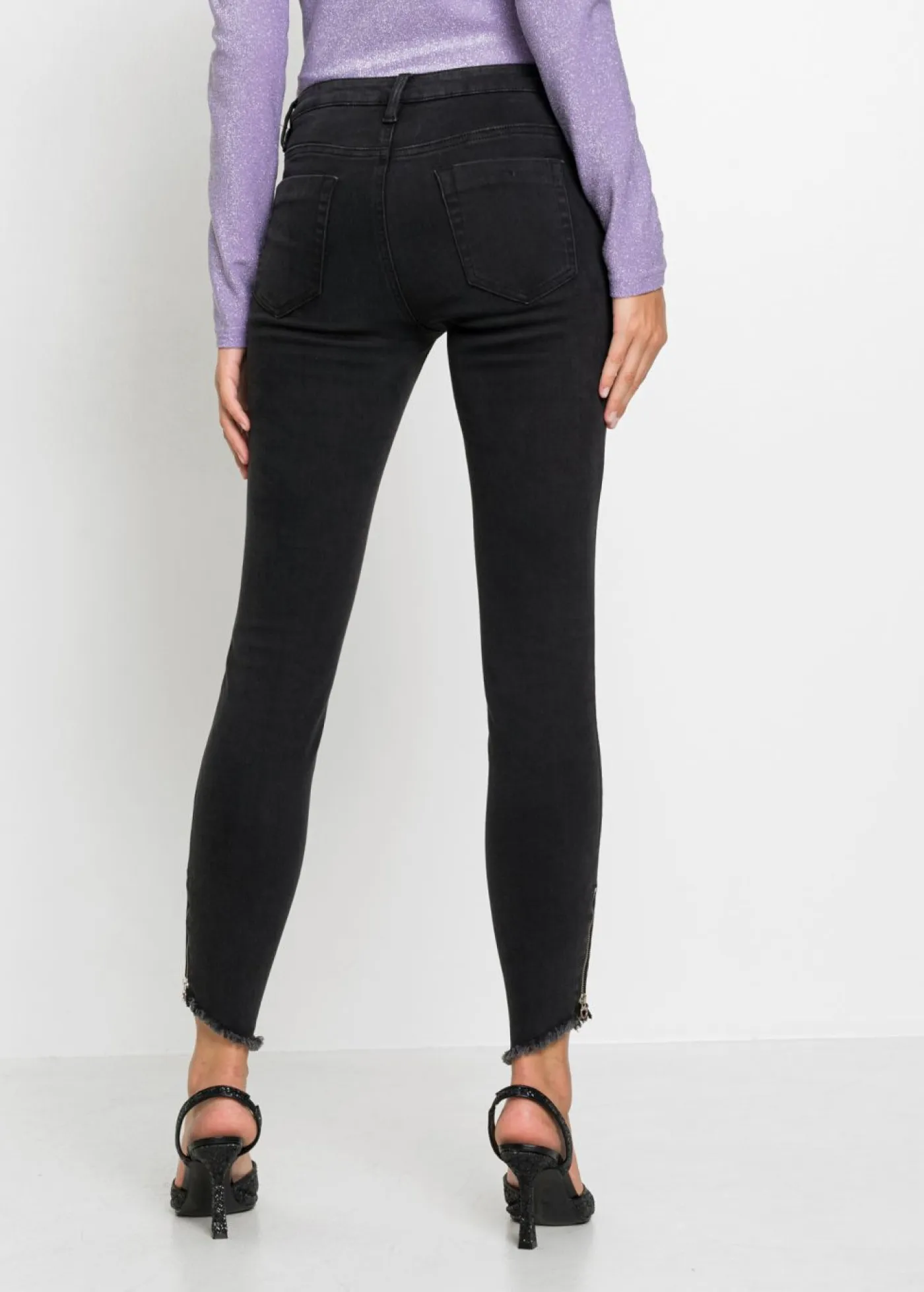 Mujer bonprix bonprix Vaqueros skinny, mid waist, elásticos