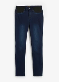 bonprix bonprix Vaqueros|Tallas Pequeñas>Vaqueros skinny, mid waist, elásticos Azul oscuro denim