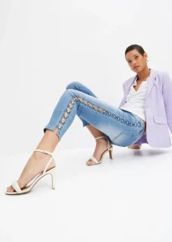 Mujer bonprix bonprix Vaqueros skinny, mid waist, elásticos