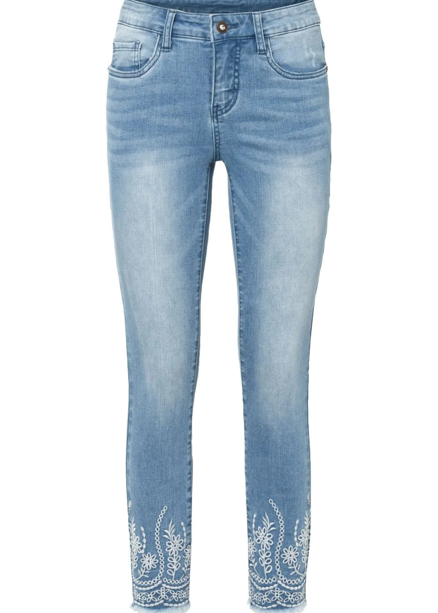 bonprix bonprix Vaqueros>Vaqueros skinny mid waist Denim claro