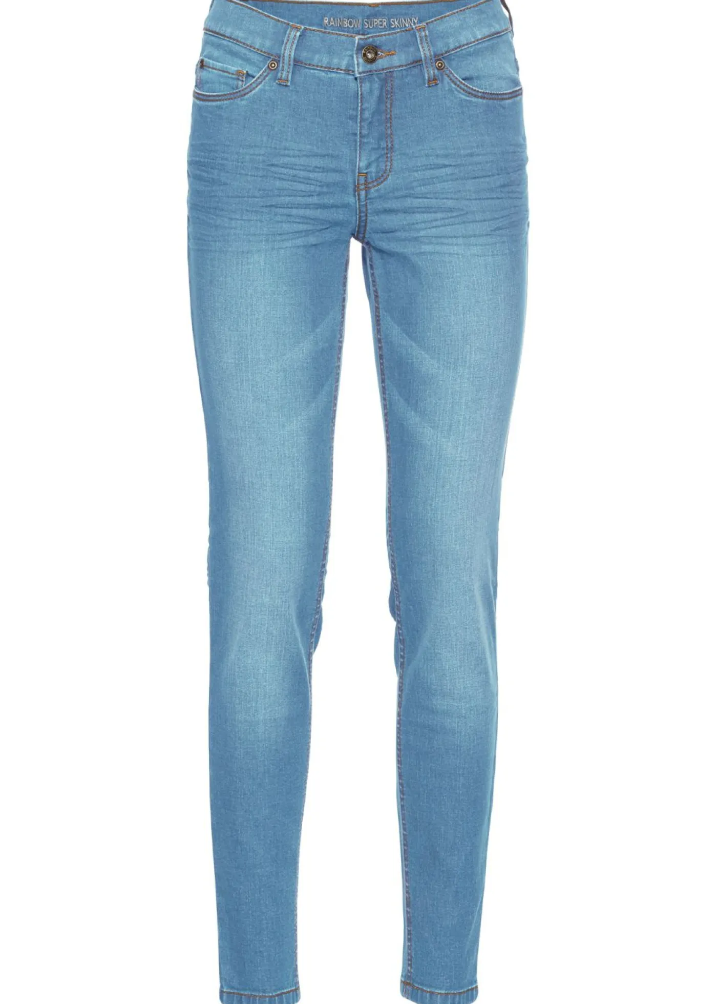 bonprix bonprix Vaqueros>Vaqueros skinny, mid waist, cropped Denim claro