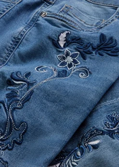 Mujer bonprix bonprix Vaqueros slim fit, mid waist, cropped