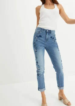 Mujer bonprix bonprix Vaqueros slim fit, mid waist, cropped