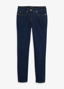 bonprix bonprix Tallas Pequeñas|Vaqueros>Vaqueros slim fit, mid waist, súper elásticos denim oscuro
