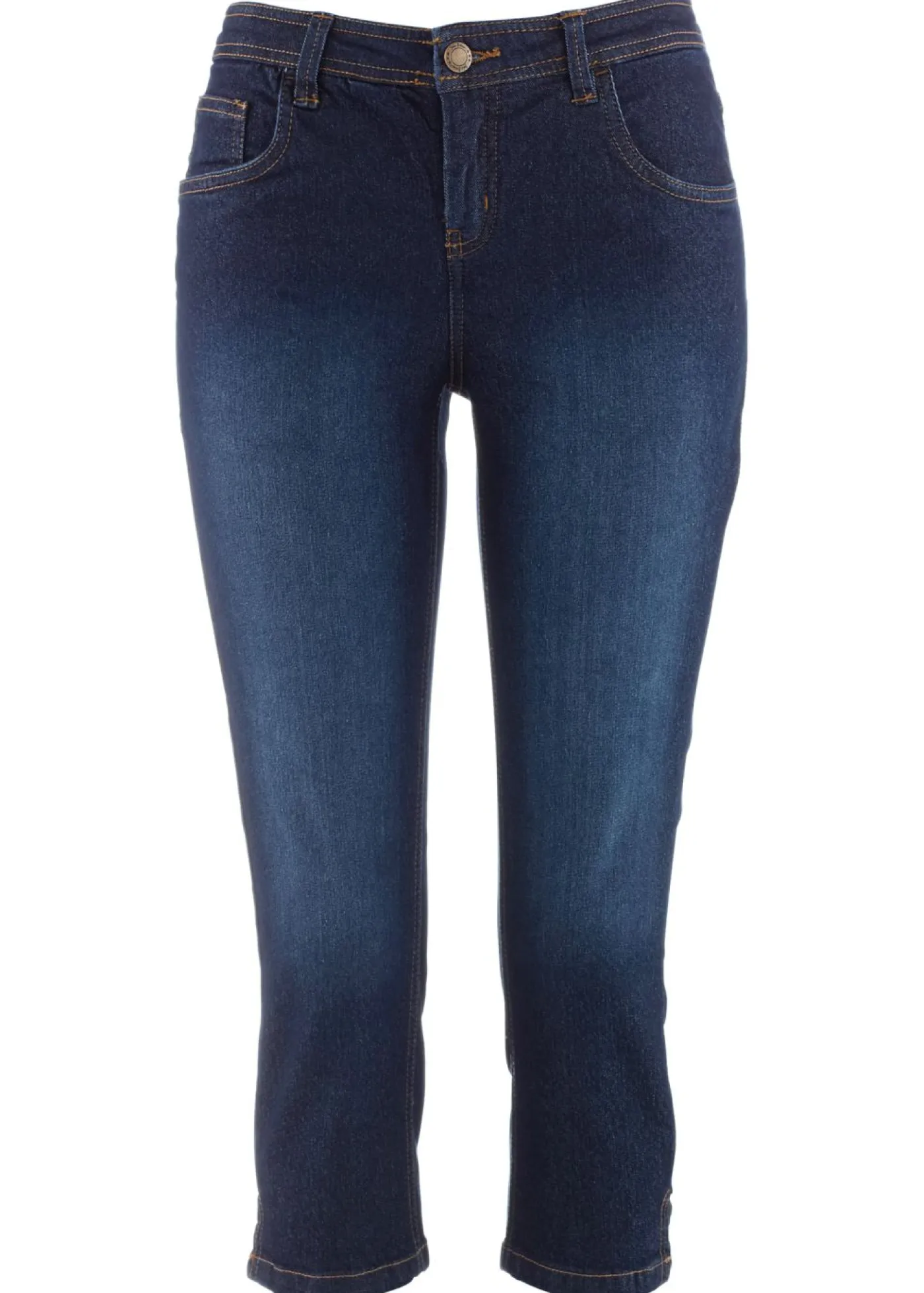 Mujer bonprix bonprix Vaqueros slim fit, talle medio, cropped