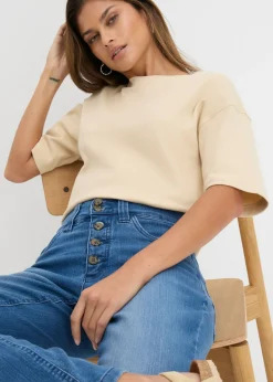 Mujer bonprix bonprix Vaqueros straight, high waist, elásticos