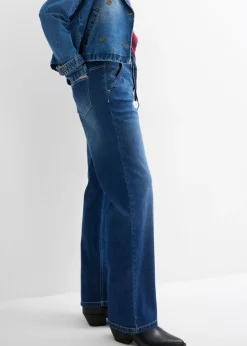 Mujer bonprix bonprix Vaqueros straight, loose fit, high waist, con cintura cómoda