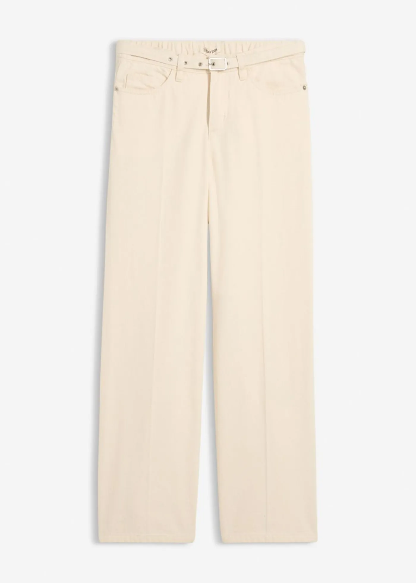 bonprix bonprix Vaqueros|Tallas Pequeñas>Vaqueros straight, loose, mid waist, de algodón Sin teñir