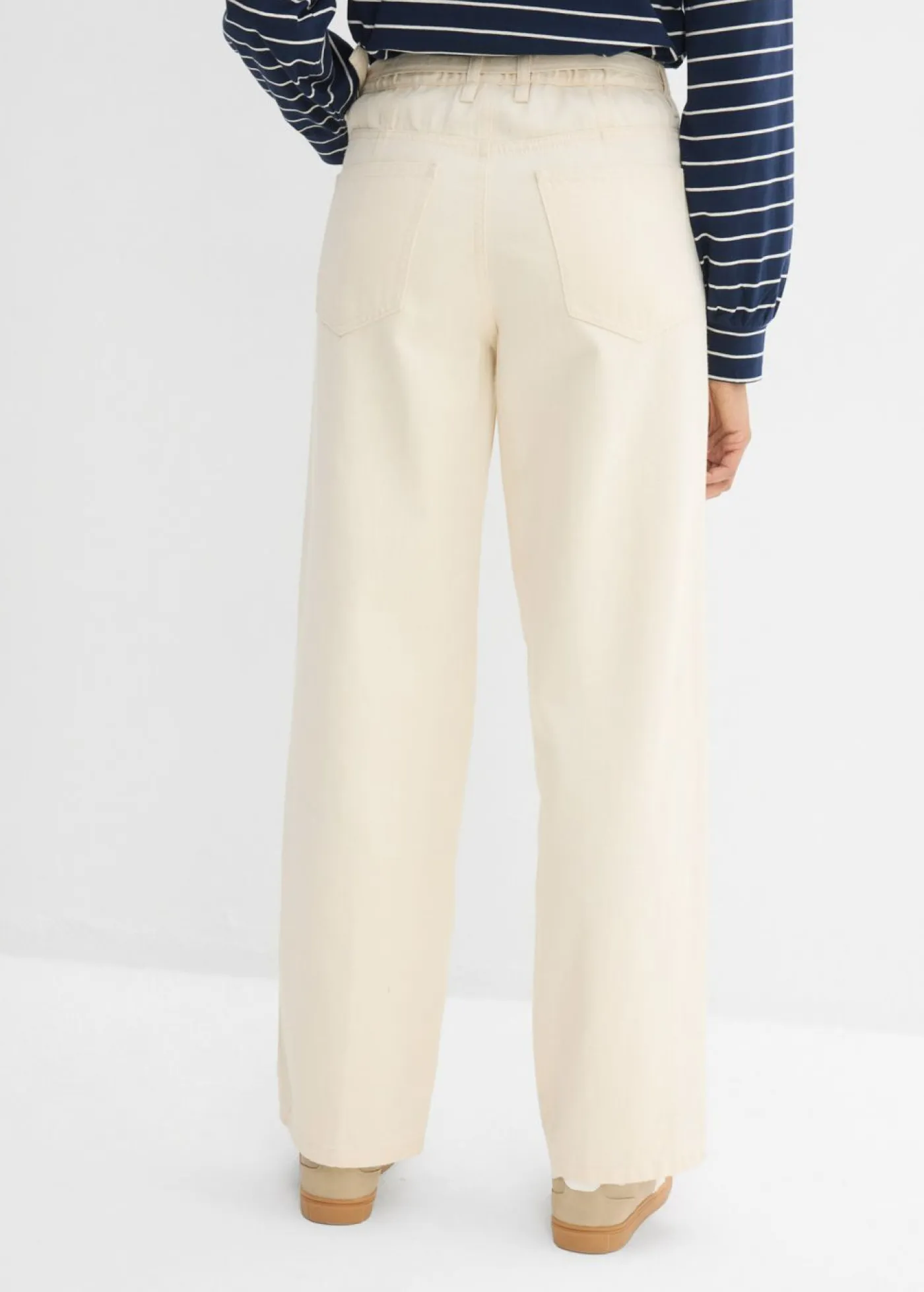 bonprix bonprix Vaqueros|Tallas Pequeñas>Vaqueros straight, loose, mid waist, de algodón Sin teñir