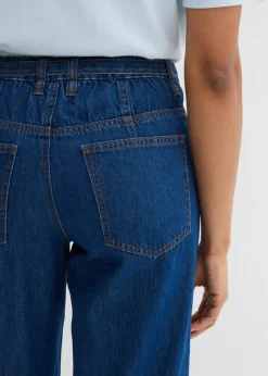 Mujer bonprix bonprix Vaqueros straight, loose, mid waist, de algodón