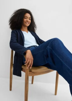 Mujer bonprix bonprix Vaqueros straight, loose, mid waist, de algodón