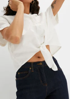 Mujer bonprix bonprix Vaqueros straight, mid waist, elásticos