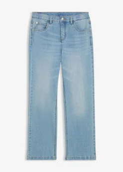bonprix bonprix Ropa 9 A 16 Años·Jeans>Vaqueros straight, mid waist Denim claro