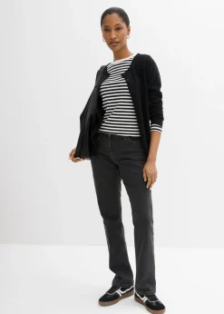 Mujer bonprix bonprix Vaqueros straight, mid waist, elásticos