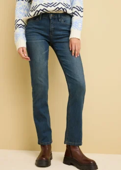 Mujer bonprix bonprix Vaqueros straight, mid waist, elásticos