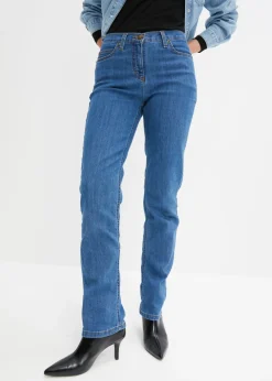 Mujer bonprix bonprix Vaqueros straight, mid waist, elásticos