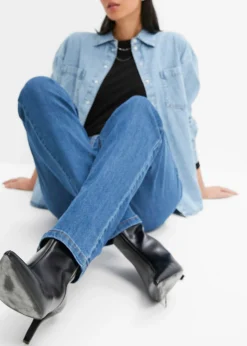 Mujer bonprix bonprix Vaqueros straight, mid waist, elásticos