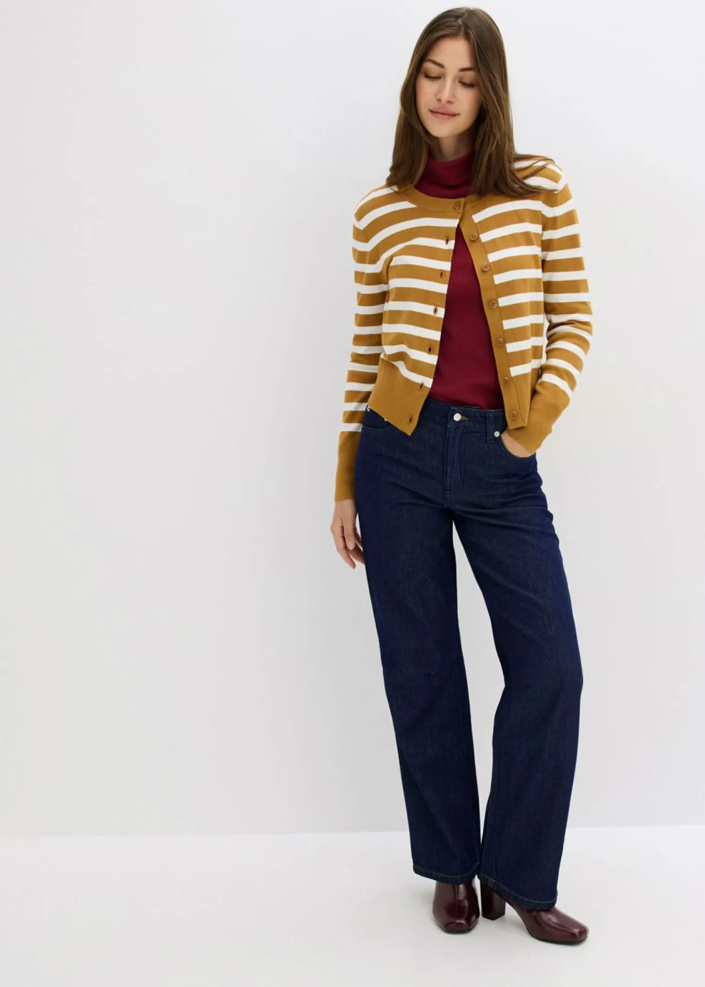 Mujer bonprix bonprix Vaqueros straight, mid waist