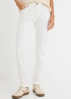 Mujer bonprix bonprix Vaqueros straight, mid waist, elásticos