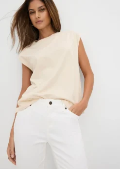 Mujer bonprix bonprix Vaqueros straight, mid waist, elásticos