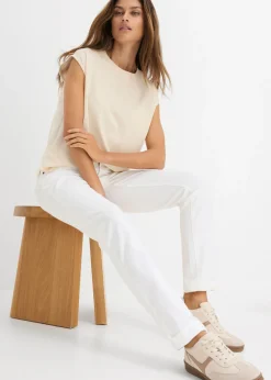 Mujer bonprix bonprix Vaqueros straight, mid waist, elásticos