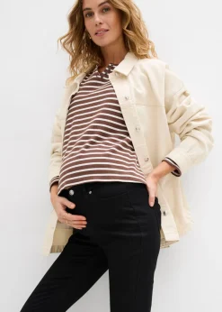 Mujer bonprix bonprix Vaqueros superelásticos premamá 2 en 1 con corte slim para durante y después del embarazo