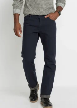 bonprix bonprix Ropa Térmica|Outdoor>Vaqueros térmicos classic fit, con forro suave de franela, straight Negro denim
