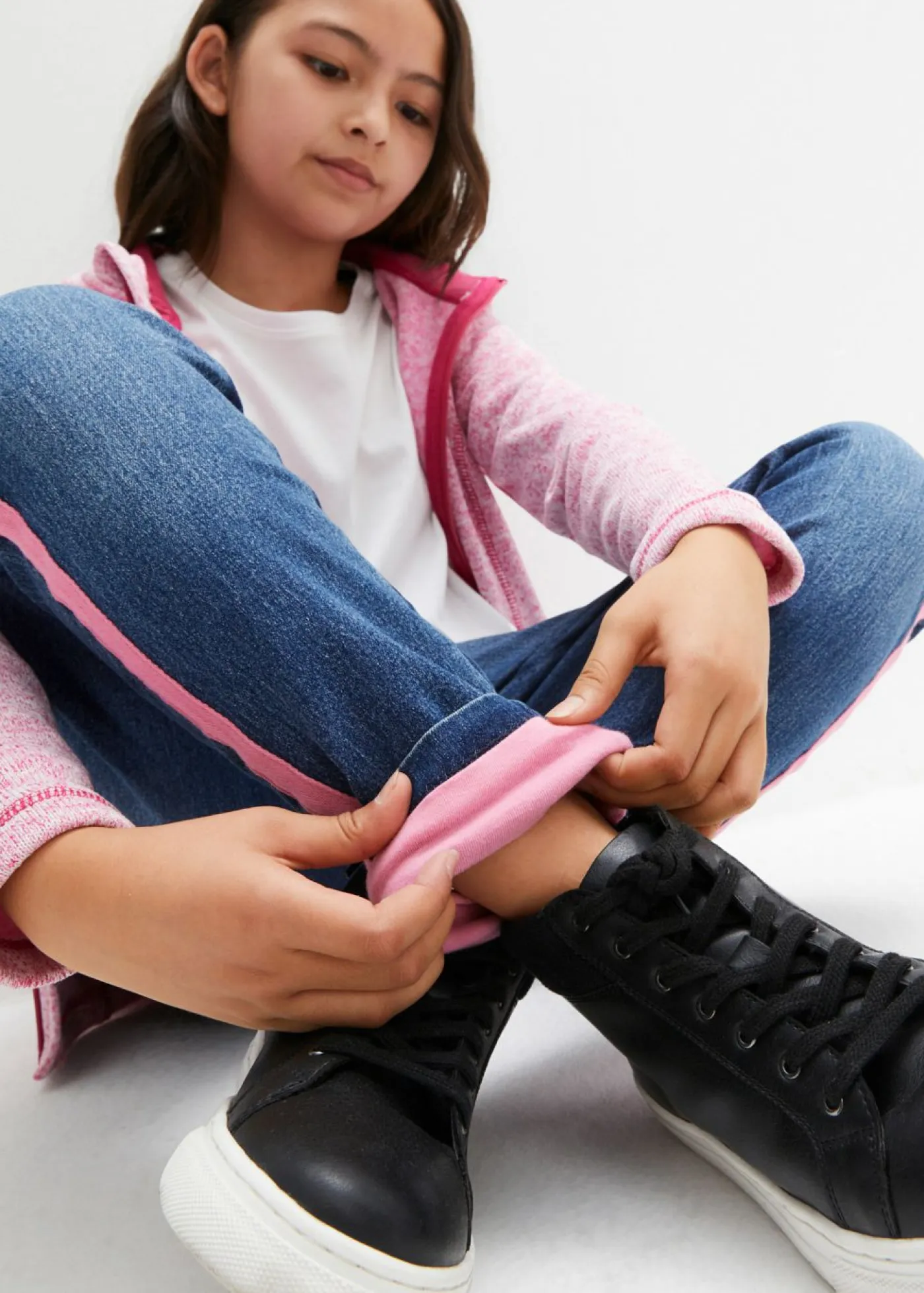 bonprix bonprix Ropa 9 A 16 Años·Jeans|Ropa 9 A 16 Años·Chaquetas Y Outdoor>Vaqueros térmicos con forro de punto y talle medio Denim