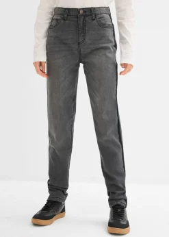 Niños bonprix bonprix Vaqueros térmicos con forro de punto y talle medio