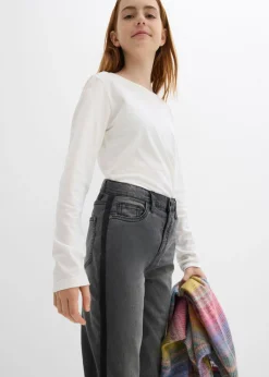 Niños bonprix bonprix Vaqueros térmicos con forro de punto y talle medio