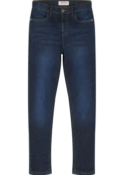 bonprix bonprix Ropa 9 A 16 Años·Jeans|Ropa 9 A 16 Años·Chaquetas Y Outdoor>Vaqueros térmicos con forro de punto y talle medio denim oscuro