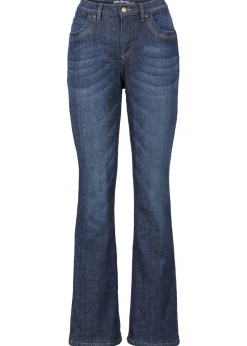 bonprix bonprix Ropa Térmica|Vaqueros>Vaqueros térmicos de talle alto con corte bootcut Azul marino desgastado