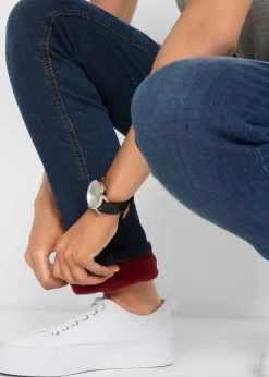 Mujer bonprix bonprix Vaqueros térmicos de talle alto y corte recto