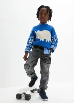 Niños bonprix bonprix Vaqueros térmicos sin cierre con corte regular y forro de punto