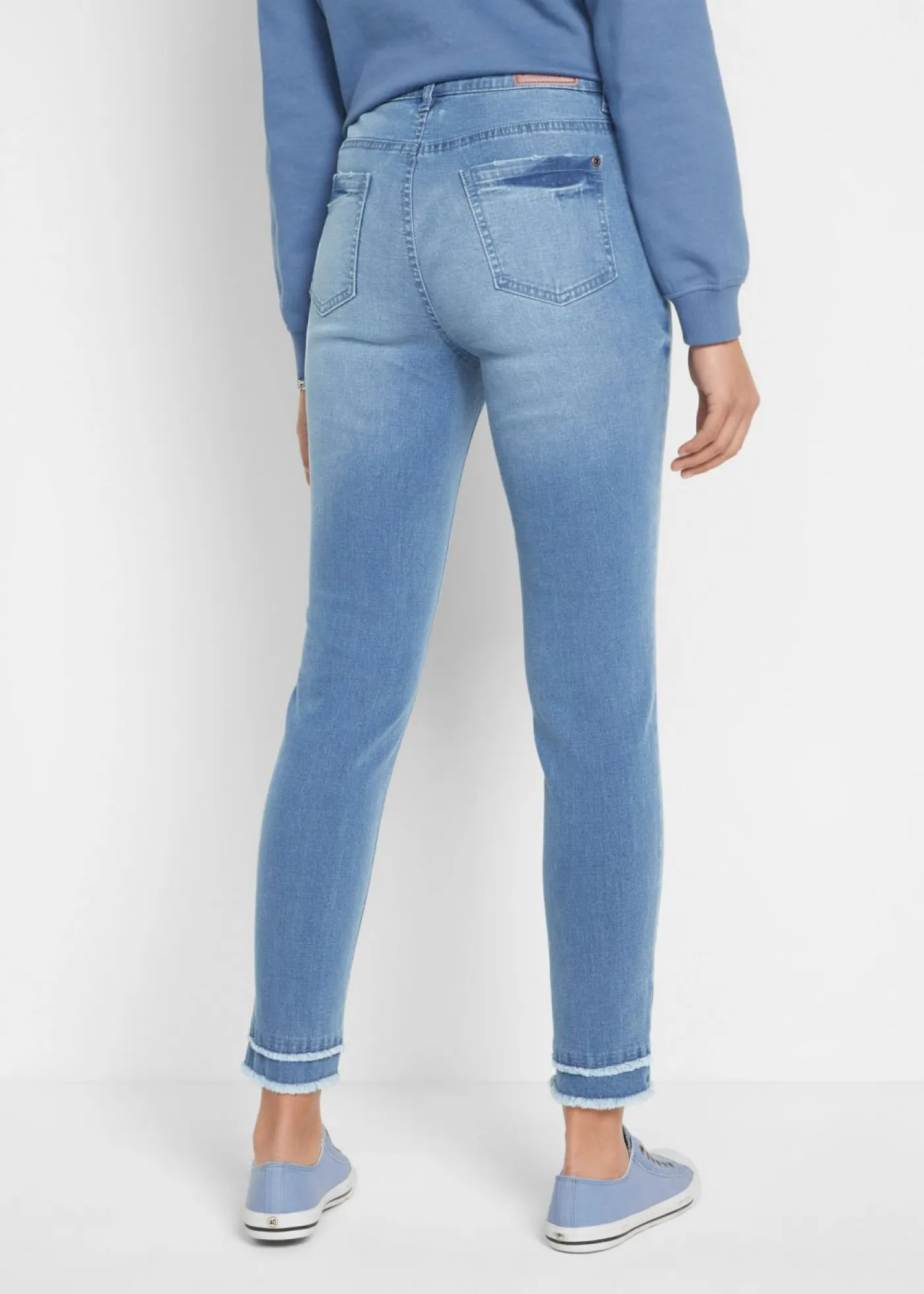 Mujer bonprix bonprix Vaqueros ultrasuaves de corte capri