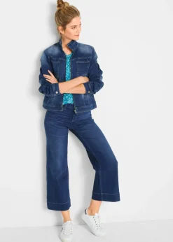 Mujer bonprix bonprix Vaqueros ultrasuaves de corte capri, culotte