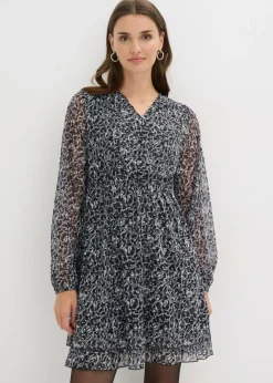 bonprix bonprix Vestidos>Vestido estampado leo negro