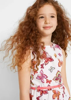 Niños bonprix bonprix Vestido + cinturón + bolero para niñas (3 piezas)