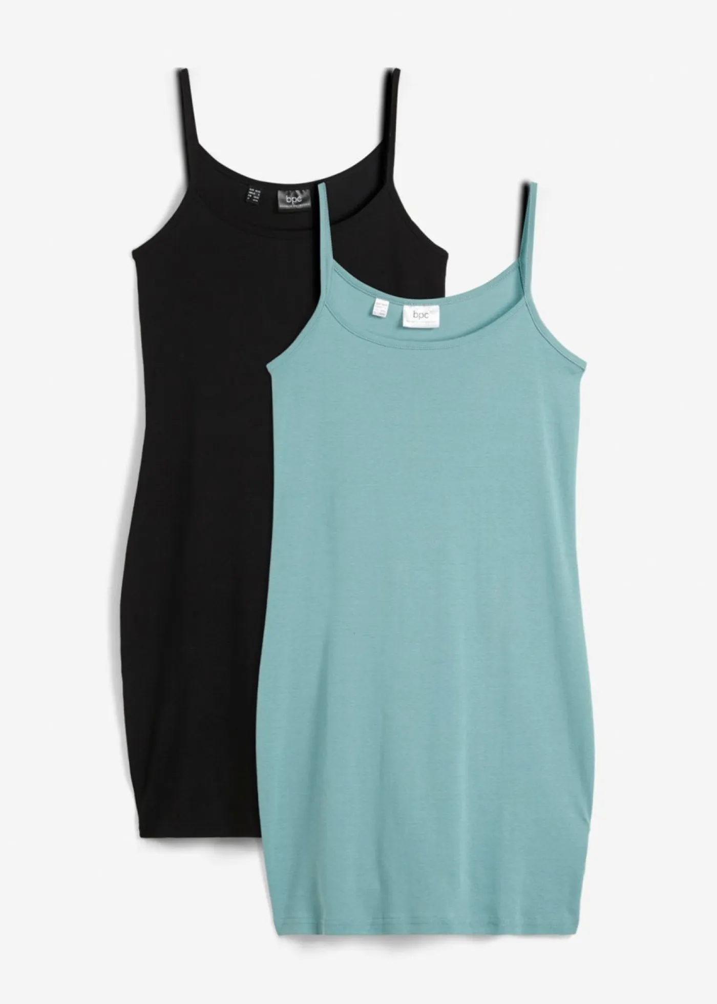 bonprix bonprix Básicos|Vestidos>Vestido (2 unidades) azul celeste + negro