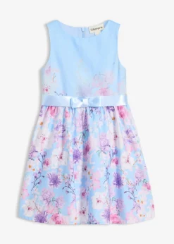 bonprix bonprix Ropa 2 A 9 Años·Vestidos Y Faldas>Vestido acampanado Azul claro de flores
