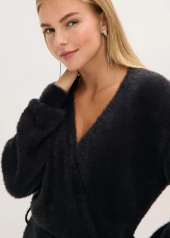 Mujer bonprix bonprix Vestido ajustado de punto con accesorio