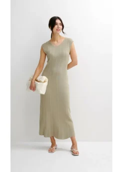 Mujer bonprix bonprix Vestido ajustado de punto de mezcla de viscosa