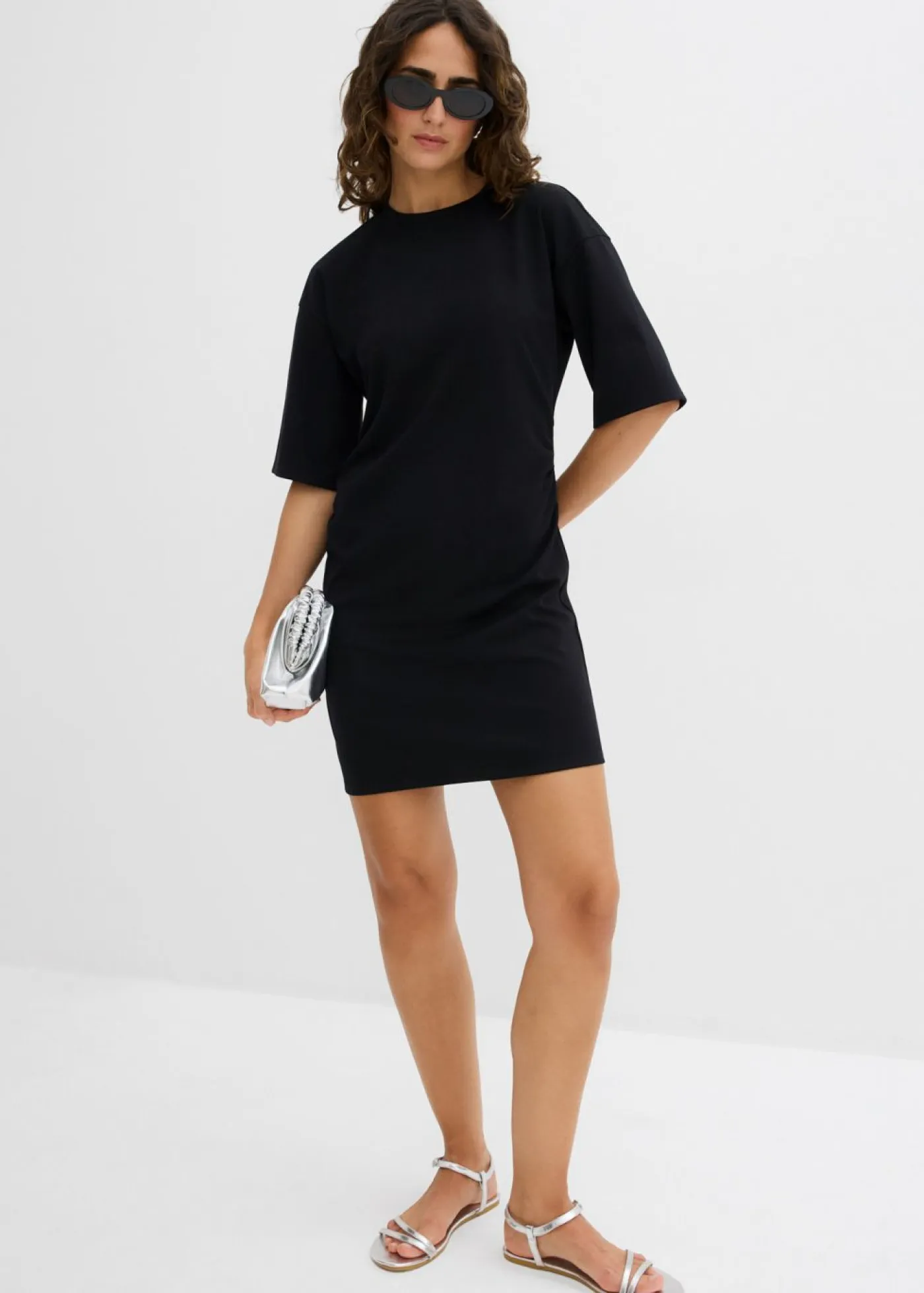 bonprix bonprix Vestidos>Vestido ancho tipo camiseta Negro