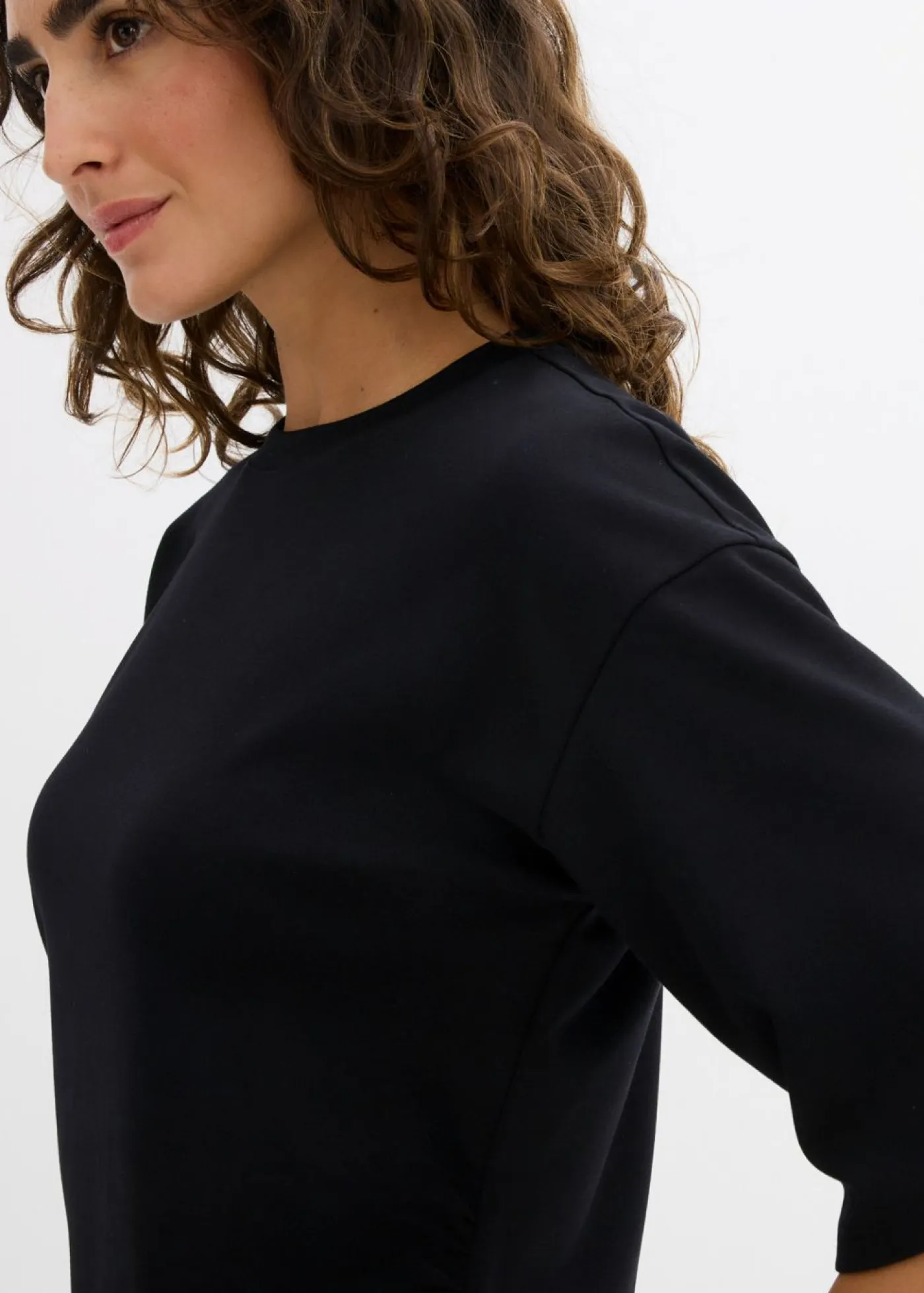 bonprix bonprix Vestidos>Vestido ancho tipo camiseta Negro